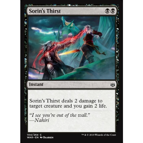 Sorin's Thirst - WAR