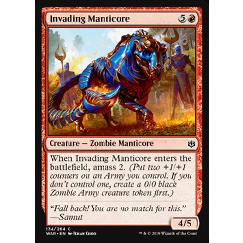 Invading Manticore - WAR