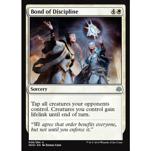 Bond of Discipline FOIL - WAR