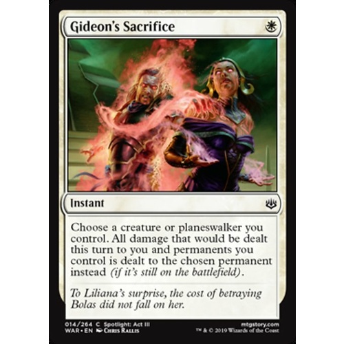 Gideon's Sacrifice FOIL - WAR