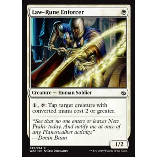 Law-Rune Enforcer FOIL - WAR
