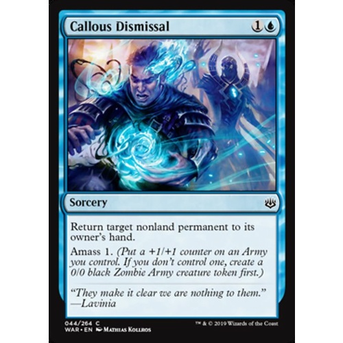 Callous Dismissal FOIL - WAR