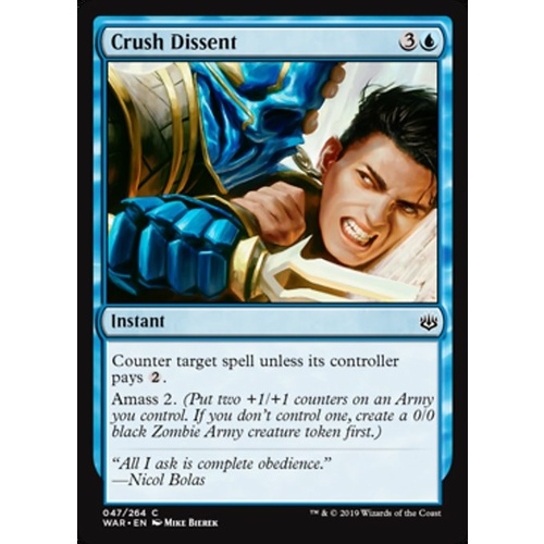 Crush Dissent FOIL - WAR