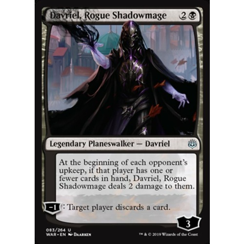 Davriel, Rogue Shadowmage FOIL - WAR