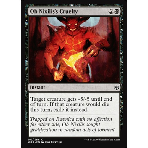 Ob Nixilis's Cruelty FOIL - WAR