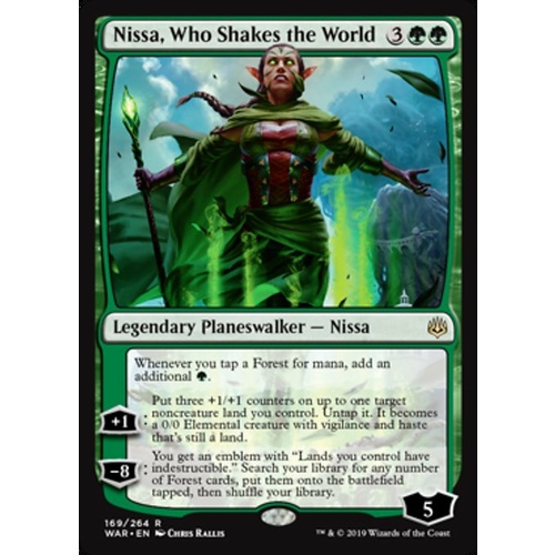Nissa, Who Shakes the World FOIL - WAR