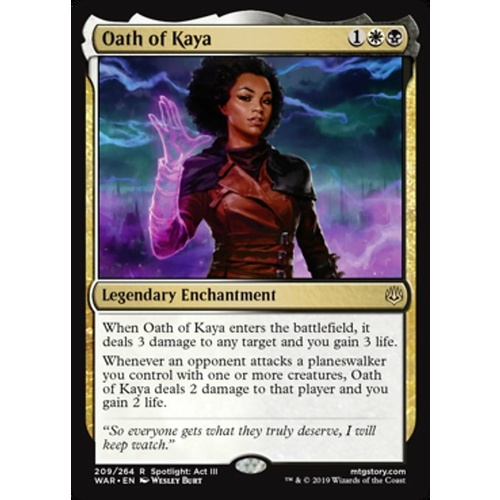 Oath of Kaya FOIL - WAR