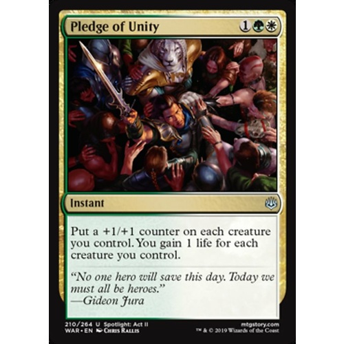 Pledge of Unity FOIL - WAR