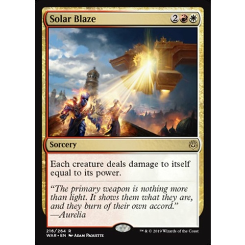 Solar Blaze FOIL - WAR