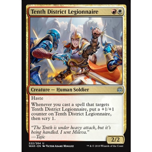 Tenth District Legionnaire FOIL - WAR