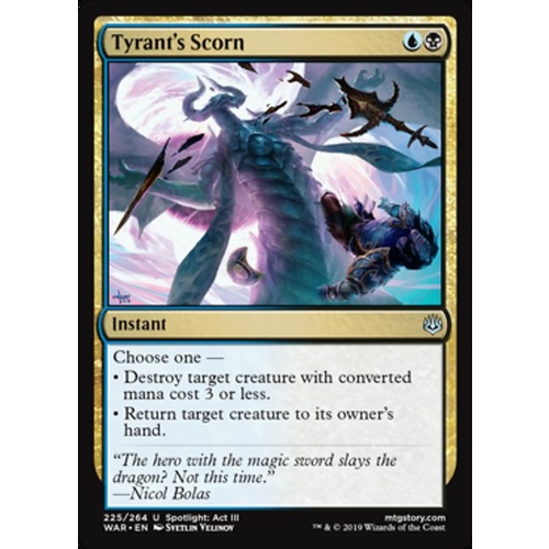 Tyrant's Scorn FOIL - WAR