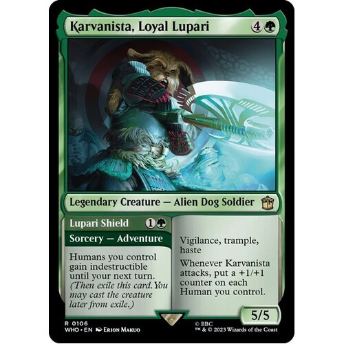 Karvanista, Loyal Lupari - WHO
