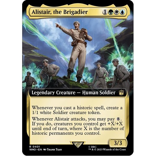Alistair, the Brigadier (Extended Art) FOIL - WHO