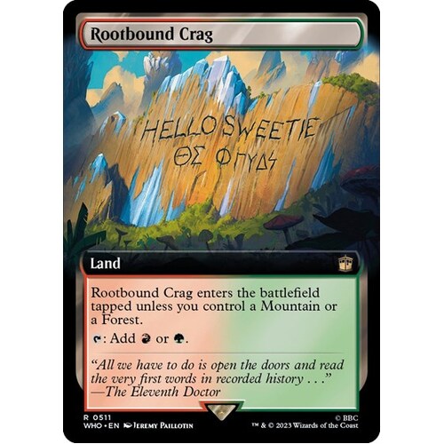 Rootbound Crag (Extended Art) FOIL - WHO