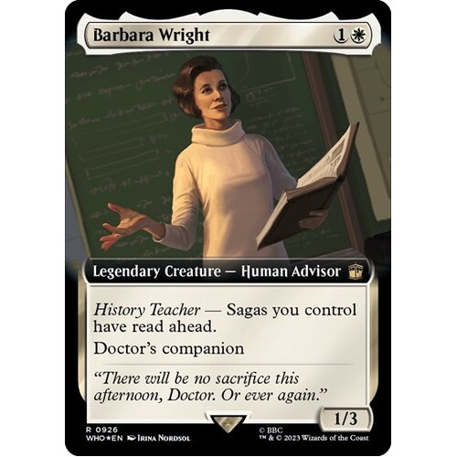 Barbara Wright (Extended Art) (Surge Foil) FOIL - WHO