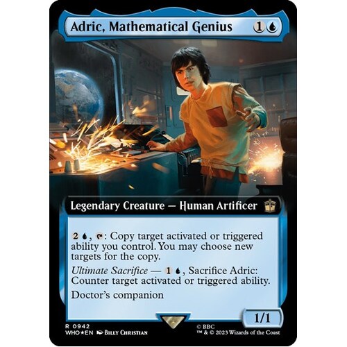 Adric, Mathematical Genius (Extended Art) (Surge Foil) FOIL - WHO