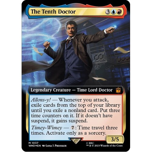 The Tenth Doctor (Extended Art) (Surge Foil) FOIL - WHO