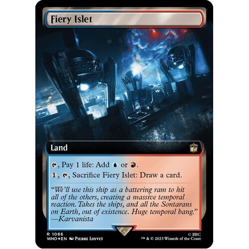 Fiery Islet (Extended Art) (Surge Foil) FOIL - WHO