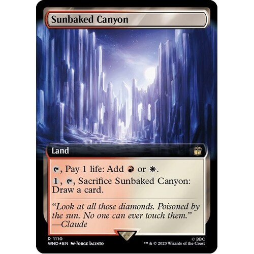Sunbaked Canyon (Extended Art) (Surge Foil) FOIL - WHO