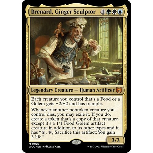 Brenard, Ginger Sculptor - WOC