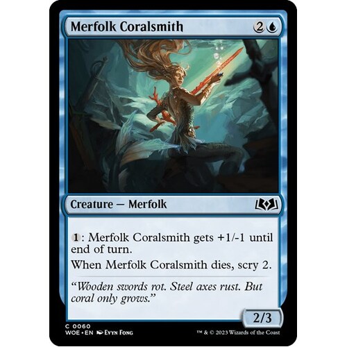 Merfolk Coralsmith FOIL - WOE