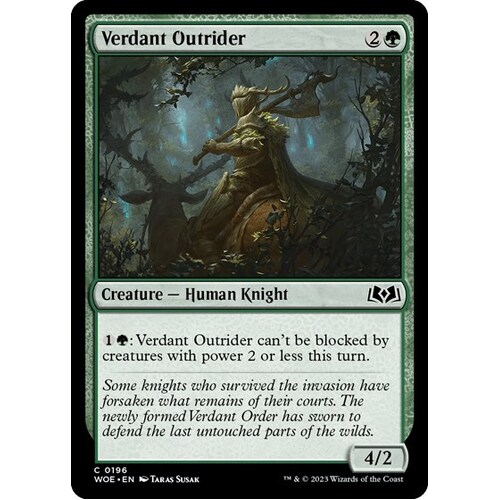 Verdant Outrider FOIL - WOE