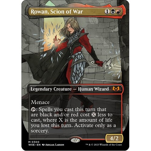 Rowan, Scion of War (Borderless) FOIL - WOE
