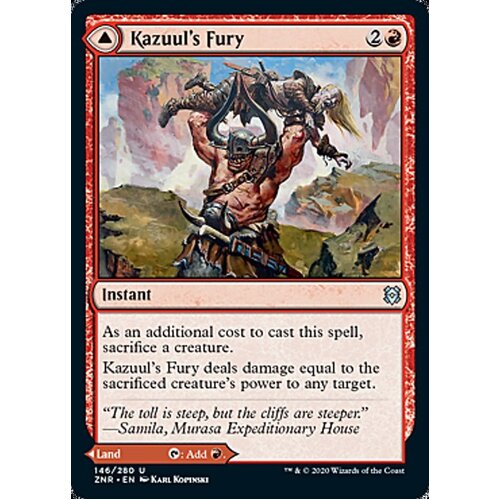 Kazuul's Fury // Kazuul's Cliffs - ZNR