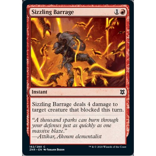 Sizzling Barrage FOIL - ZNR