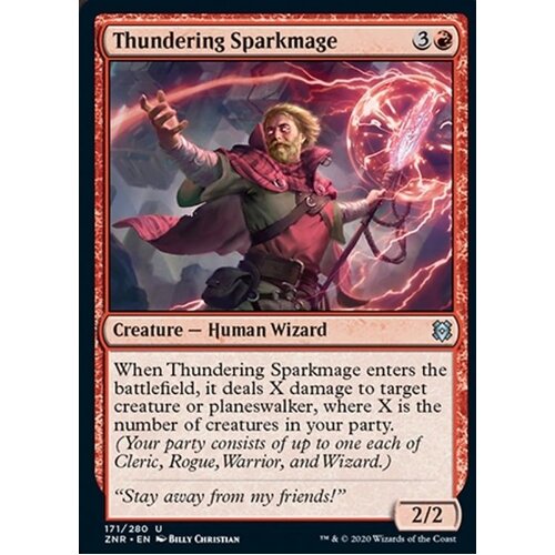 Thundering Sparkmage FOIL - ZNR