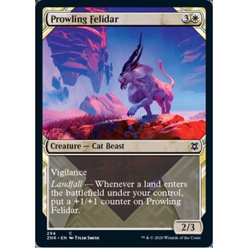 Prowling Felidar (Showcase) FOIL - ZNR