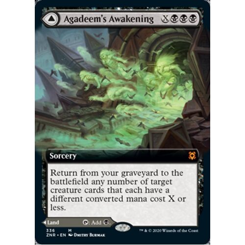 Agadeem's Awakening // Agadeem, the Undercrypt (Extended) FOIL - ZNR