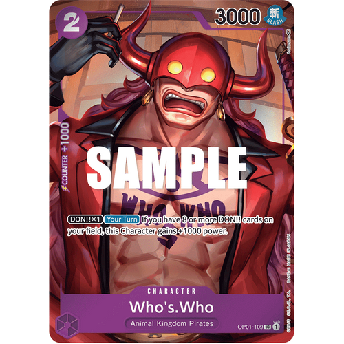 Who's.Who (Box Topper) - OP-01