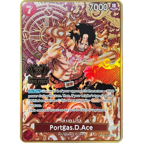 Portgas.D.Ace (Japanese 2nd Anniversary Set) - OP02-013