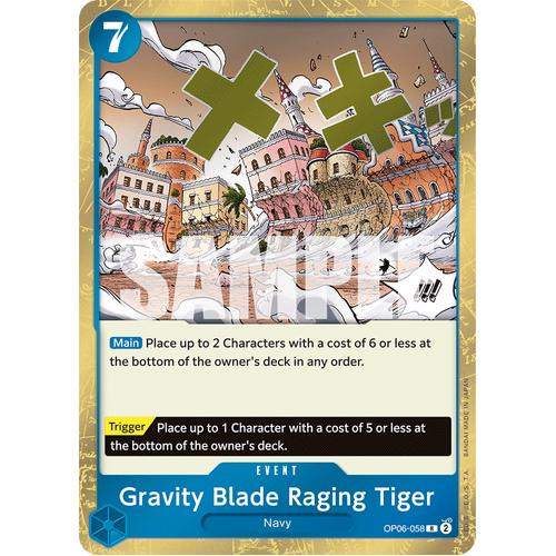 Gravity Blade Raging Tiger - Wings of the Captain (OP06)