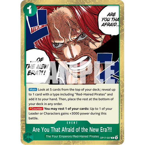 Are You That Afraid of the New Era?!