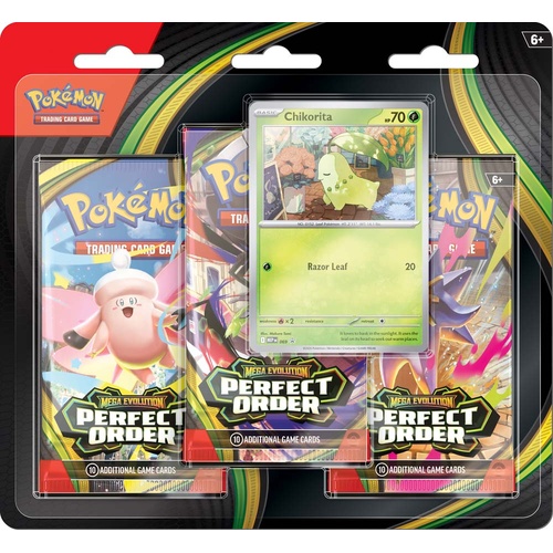 PREORDER Pokemon TCG Perfect Order Three Booster Blister
