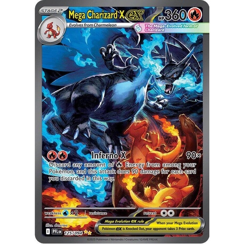 Mega Charizard X ex - 125/094 - ME02: Phantasmal Flames (PFL)
