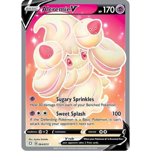 Alcremie V (Full Art) (Holofoil) - Shining Fates (SHF)