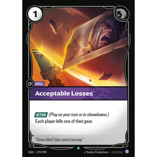 Acceptable Losses - 179