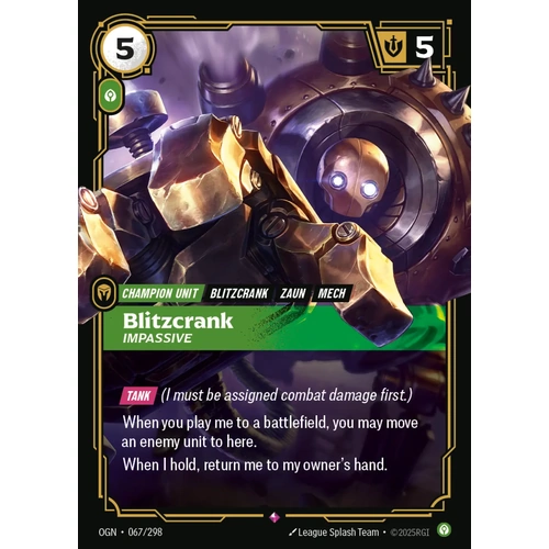 Blitzcrank - Impassive FOIL - OGN (067)