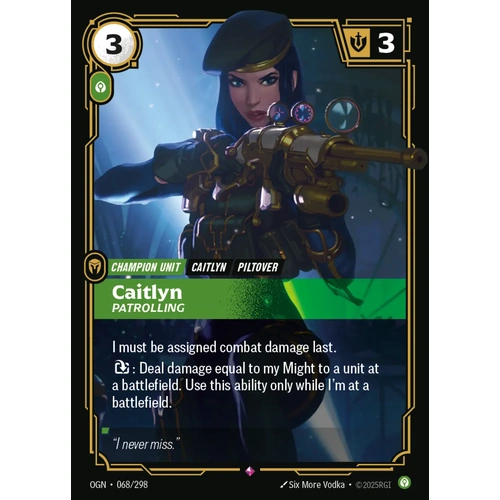Caitlyn - Patrolling FOIL - OGN (068)