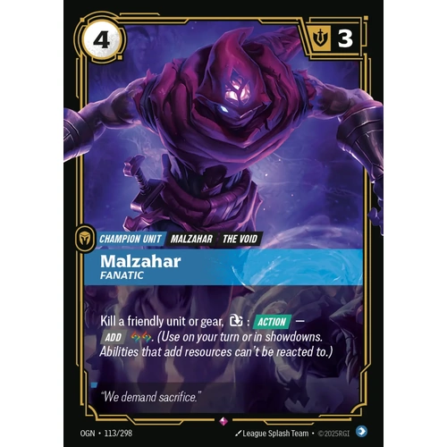 Malzahar - Fanatic FOIL - OGN (113)
