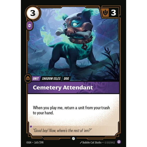 Cemetery Attendant FOIL - OGN (165)