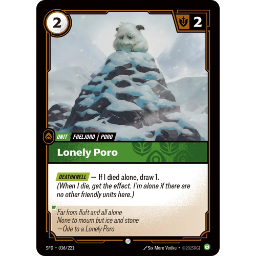 Lonely Poro - SFD (036)