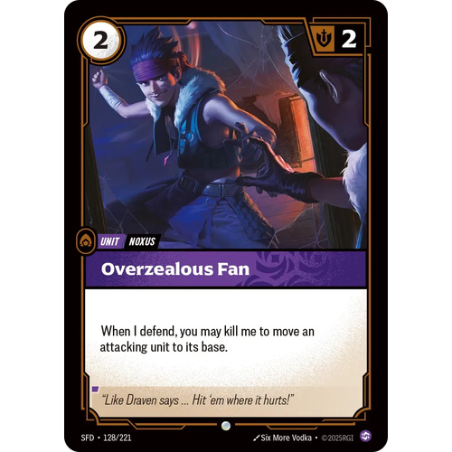 Overzealous Fan - SFD (128)