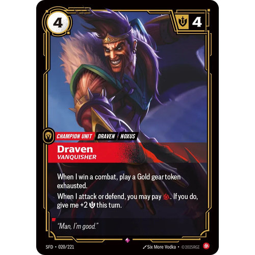 Draven - Vanquisher FOIL - SFD (020)