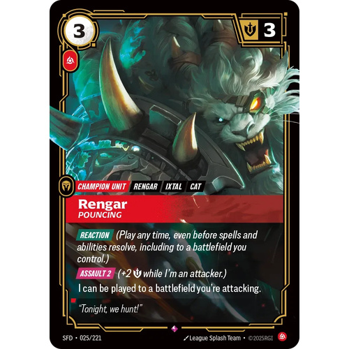 Rengar - Pouncing FOIL - SFD (025)