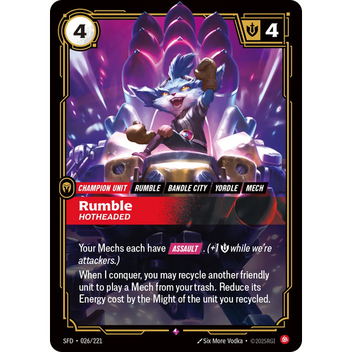 Rumble - Hotheaded FOIL - SFD (026)