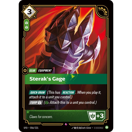 Sterak's Gage FOIL - SFD (056)